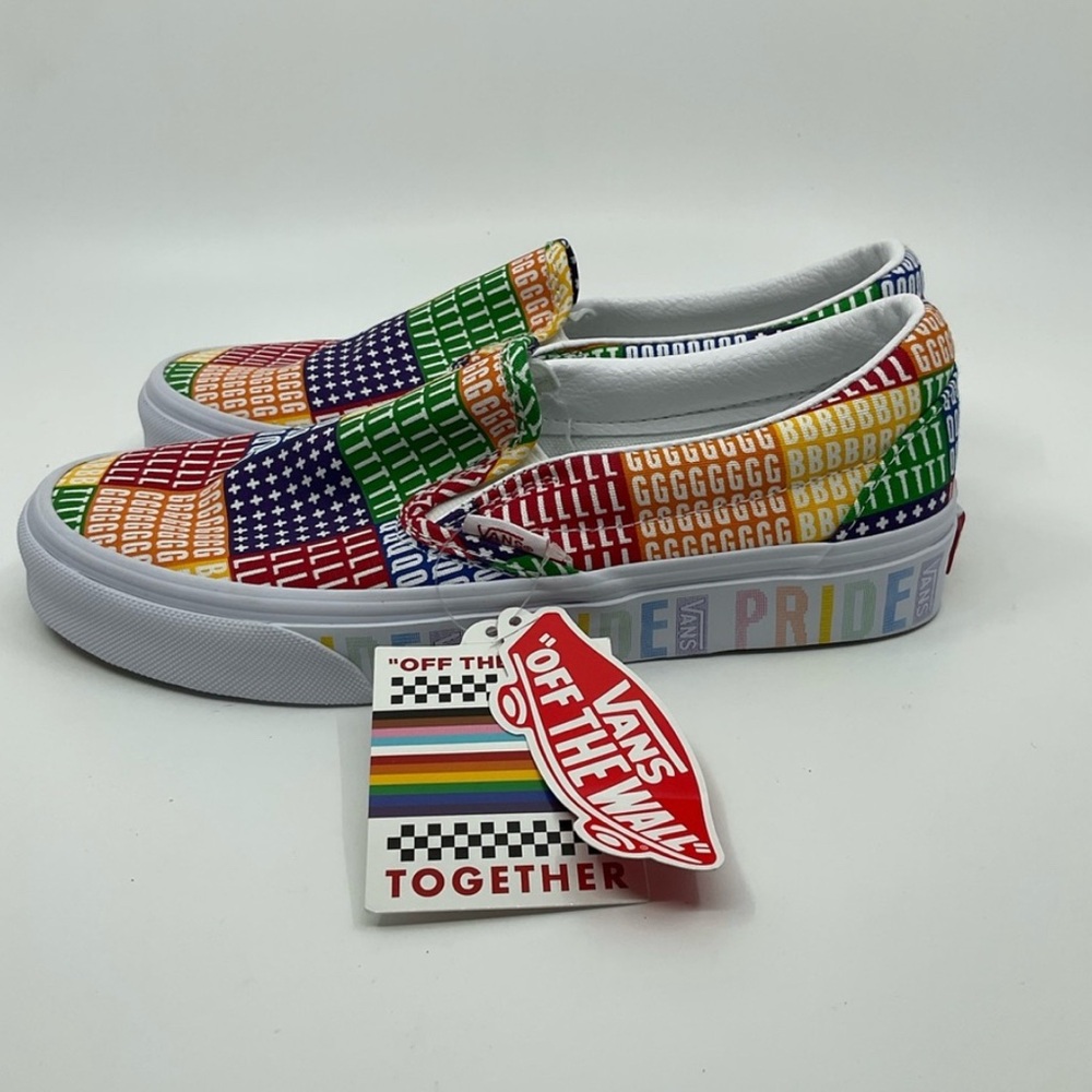 Vans Pride LGBTQ+ Classic Slip-on Canvas Sneakers